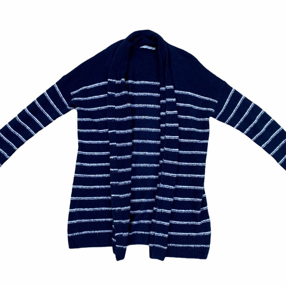 VINCE Wool Blend Fuzzy L/S Open Cardigan Sweater​​​​​​​​